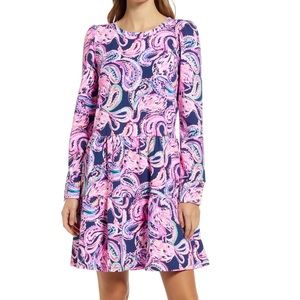 NWT Lilly Pulitzer UPF 50+ Arlette Dress. Flock to the Top XXL